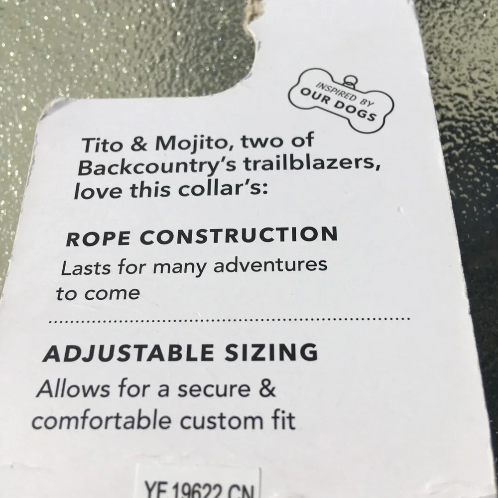 Backcountry x Petco Rope Collar XL-XXL 21.5-30.5”